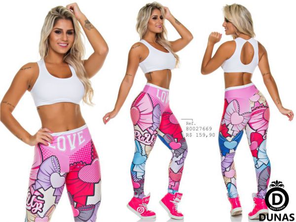 Legging Fuseau Digital colorida