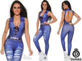 Macacão Jeans Fake