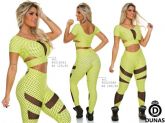 Legging PIN UP Tule/poa amarelo