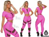Legging PIN UP Tule/poa Rosa