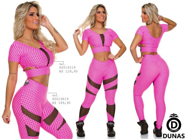 Legging PIN UP Tule/poa Rosa